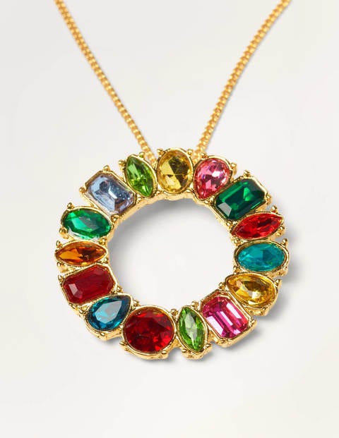 Jewelled Necklace - Multi Jewelled Necklace - Multi