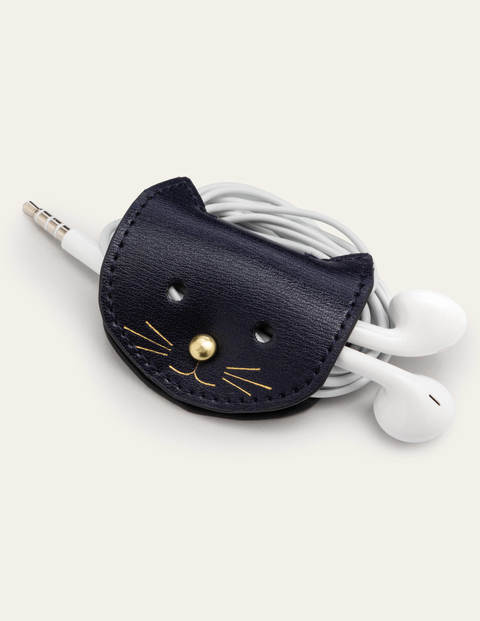 Kabelhalter mit Tiermotiv - Navy, Katze Kabelhalter mit Tiermotiv - Navy, Katze