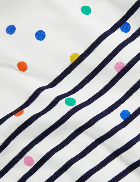 Langärmliges Bretonshirt - Bunt, Gestreift/Getupft Langärmliges Bretonshirt - Bunt, Gestreift/Getupft