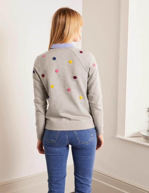 The Sweatshirt - Grey Marl, Boucle Spot The Sweatshirt - Grey Marl, Boucle Spot