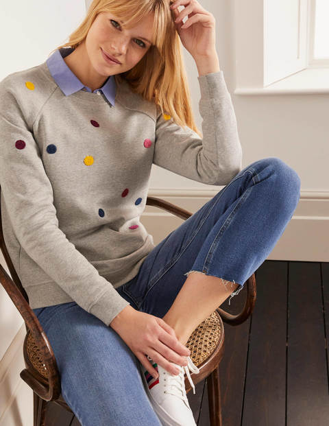 The Sweatshirt - Grey Marl, Boucle Spot The Sweatshirt - Grey Marl, Boucle Spot