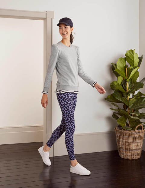 Puff Sleeve Sweatshirt - Grey Marl Puff Sleeve Sweatshirt - Grey Marl