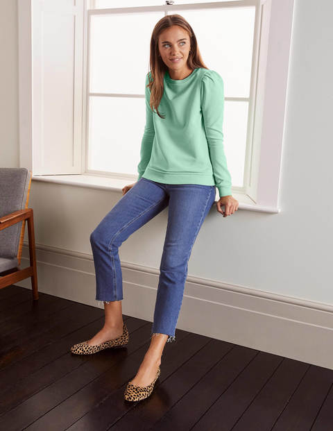 Puff Sleeve Sweatshirt - Icicle Green Puff Sleeve Sweatshirt - Icicle Green