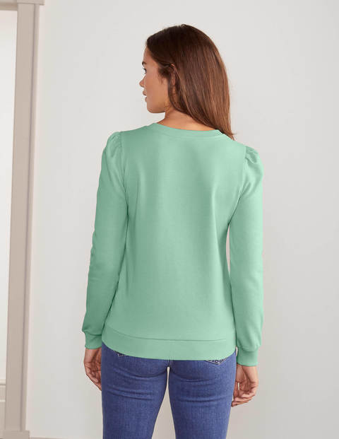 Puff Sleeve Sweatshirt - Icicle Green Puff Sleeve Sweatshirt - Icicle Green