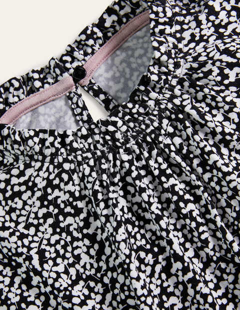 Victoria Jersey Top - Black/Ivory, Budding Vine Victoria Jersey Top - Black/Ivory, Budding Vine