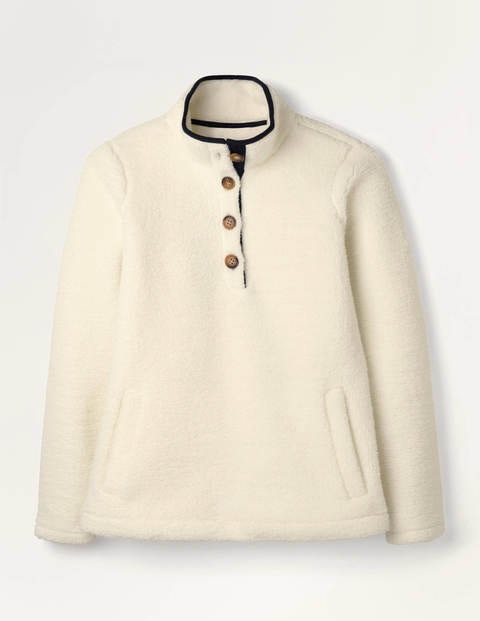Pull Martha duveteux - Ivoire/bleu marine Pull Martha duveteux - Ivoire/bleu marine