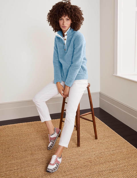 Pull Martha duveteux - Bleu givré/ivoire Pull Martha duveteux - Bleu givré/ivoire