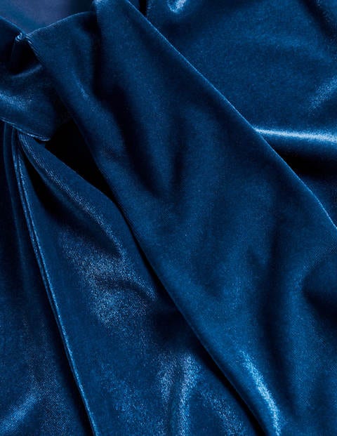 Nancy Velvet Top - Blue Depths Nancy Velvet Top - Blue Depths