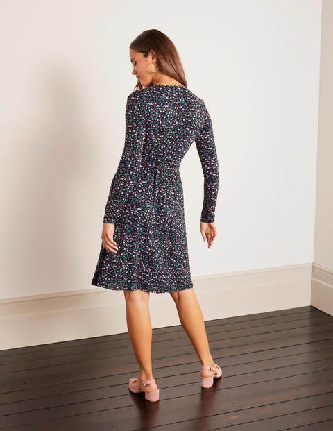 boden black jersey dress