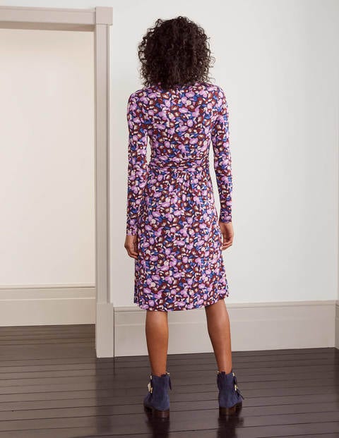 Layla Jersey Dress - Maroon, Fallen Peony Layla Jersey Dress - Maroon, Fallen Peony