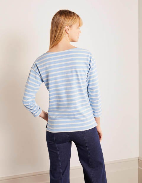 Rosie Jersey Top - Frosted Blue/Ivory Rosie Jersey Top - Frosted Blue/Ivory