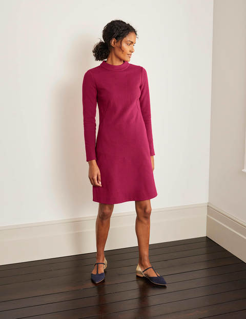 Henrietta Ottoman-Kleid - Warmes Cranberry-Rot Henrietta Ottoman-Kleid - Warmes Cranberry-Rot
