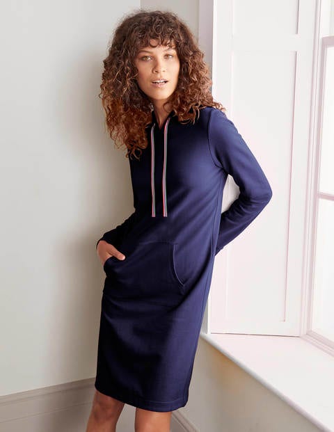 Oriel Sweatshirt Kleid Navy | Boden DE Oriel Sweatshirt Kleid Sattes Pink | Boden DE