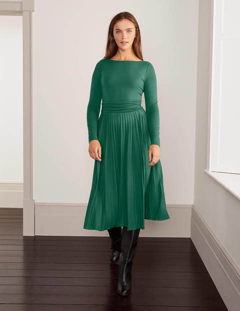 mid length pleated dress