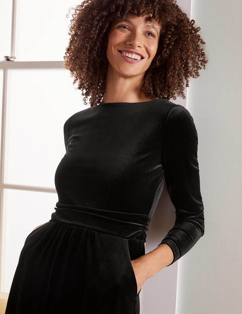 Abigail Velvet Dress - Black Abigail Velvet Dress - Black