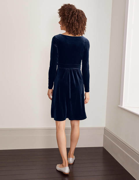 Abigail Velvet Dress - Navy Abigail Velvet Dress - Navy