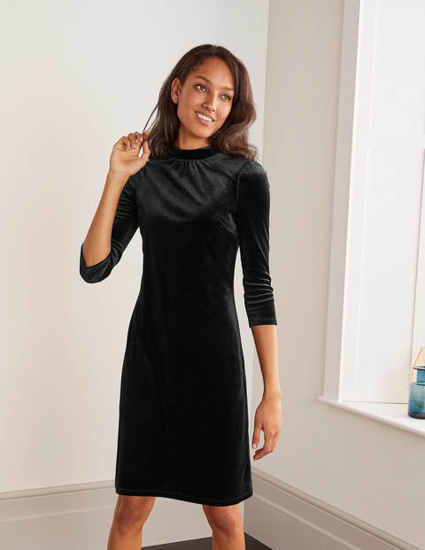 velvet shift dress