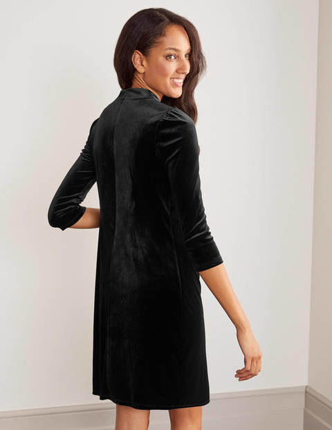 Livia Velvet Shift Dress - Black Livia Velvet Shift Dress - Black