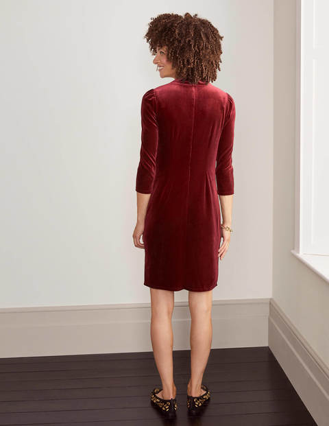 Livia Velvet Shift Dress - Ruby Ring Livia Velvet Shift Dress - Ruby Ring