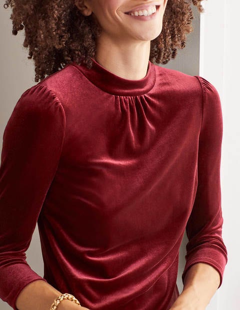 Livia Velvet Shift Dress - Ruby Ring Livia Velvet Shift Dress - Ruby Ring