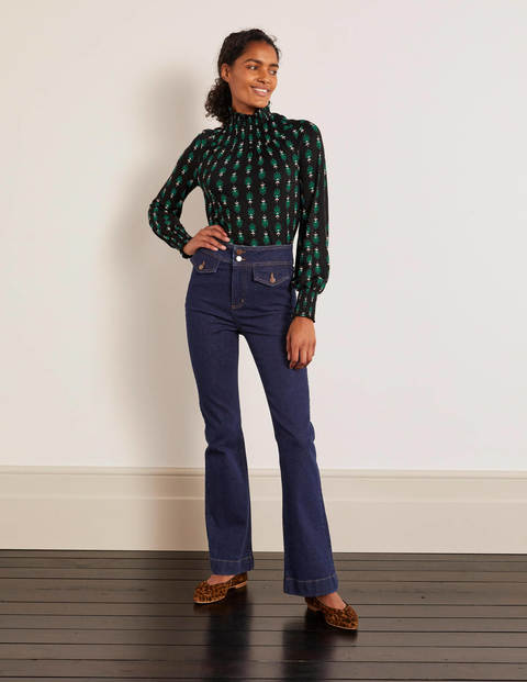 Celia Jersey Top - Black, Confetti Stamp Celia Jersey Top - Black, Confetti Stamp