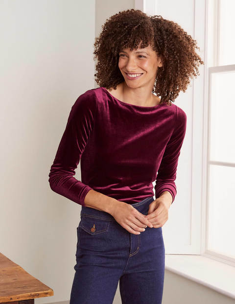 Hazel Velvet Top - Ruby Ring Hazel Velvet Top - Ruby Ring