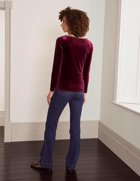 Hazel Velvet Top - Ruby Ring Hazel Velvet Top - Ruby Ring