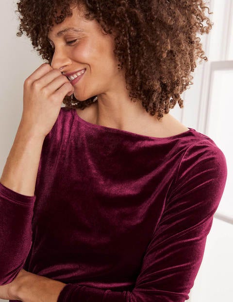Hazel Velvet Top - Ruby Ring Hazel Velvet Top - Ruby Ring