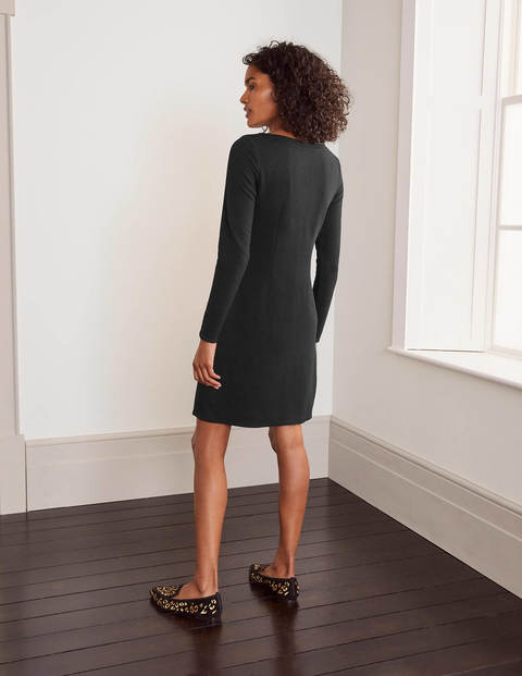 Ingrid Jacquard Shift Dress - Black Ingrid Jacquard Shift Dress - Black