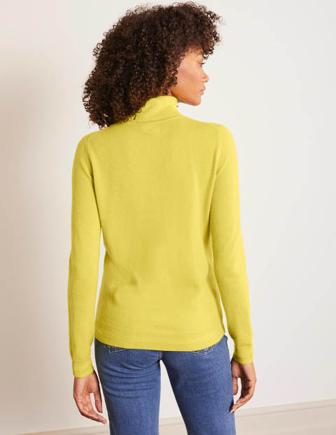 Kaschmir-Rollkragenpullover - Kanariengelb Kaschmir-Rollkragenpullover - Kanariengelb