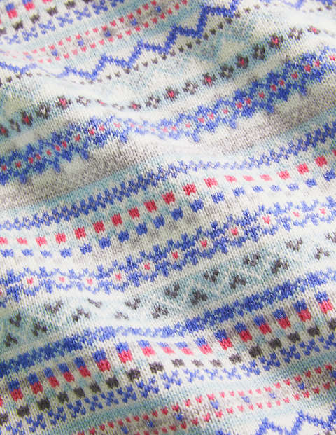 Louise Fair Isle Jumper - Cut Glass Blue Louise Fair Isle Jumper - Cut Glass Blue