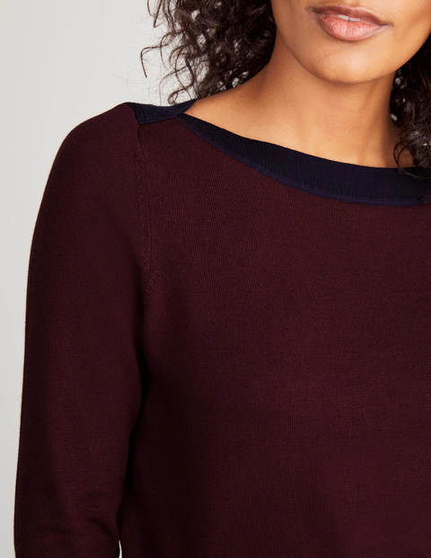 Pull Gloucester en coton - Acajou Pull Gloucester en coton - Acajou