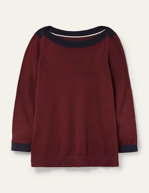 Pull Gloucester en coton - Acajou Pull Gloucester en coton - Acajou