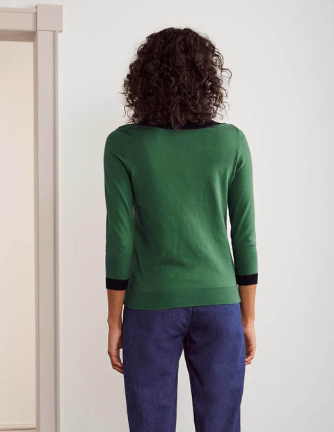 Gloucester Cotton Jumper - Sage Green Gloucester Cotton Jumper - Sage Green