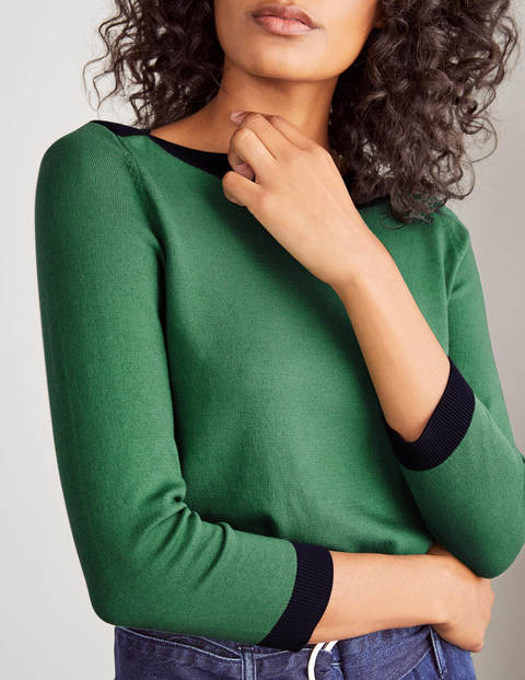Gloucester Cotton Jumper - Sage Green Gloucester Cotton Jumper - Sage Green