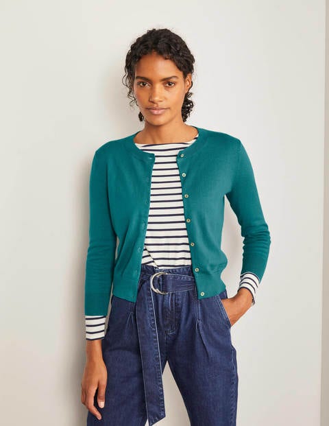 Eldon Crop Cardigan - Vibrant Teal Eldon Crop Cardigan - Vibrant Teal