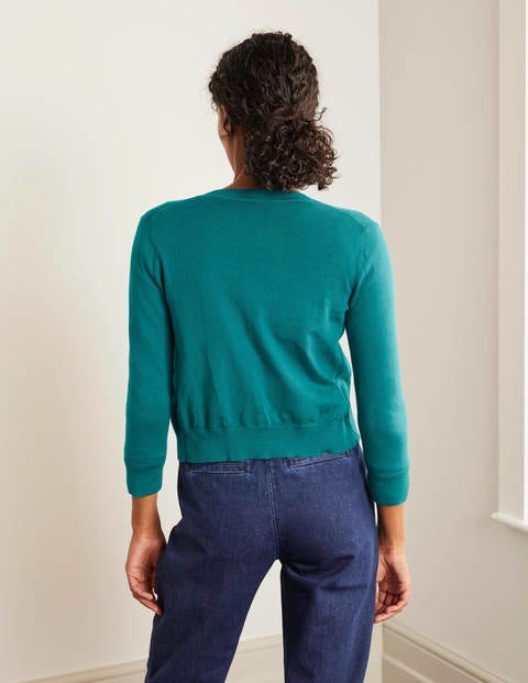 Eldon Crop Cardigan - Vibrant Teal Eldon Crop Cardigan - Vibrant Teal