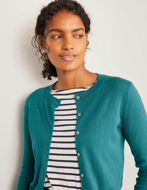 Eldon Crop Cardigan - Vibrant Teal Eldon Crop Cardigan - Vibrant Teal