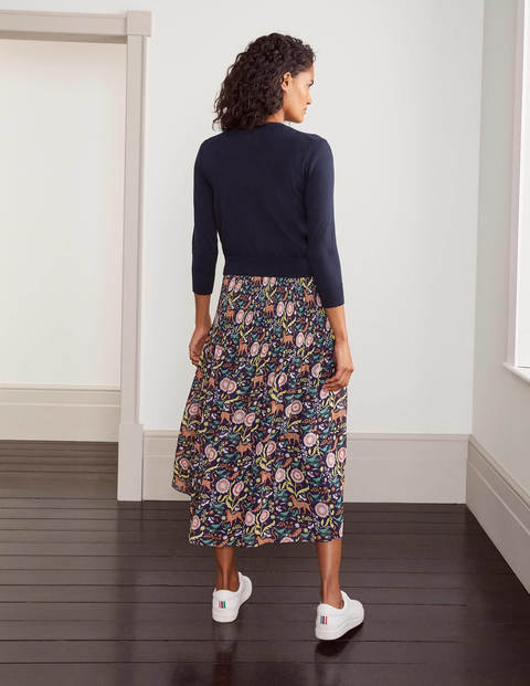 Eldon Cotton Crop Cardigan - Navy Eldon Cotton Crop Cardigan - Navy