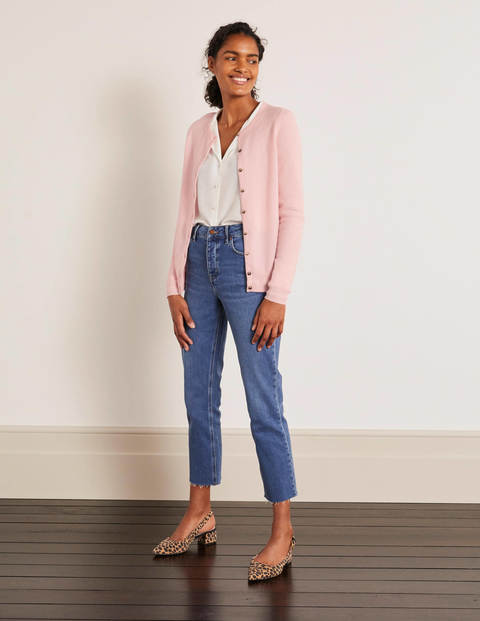 Cashmere Crew Cardigan - Milkshake Cashmere Crew Cardigan - Milkshake