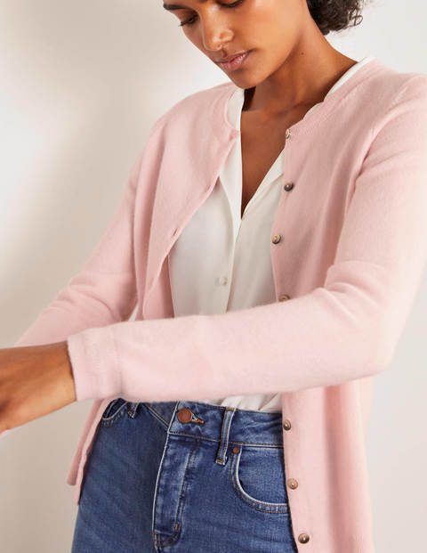Cashmere Crew Cardigan - Milkshake Cashmere Crew Cardigan - Milkshake