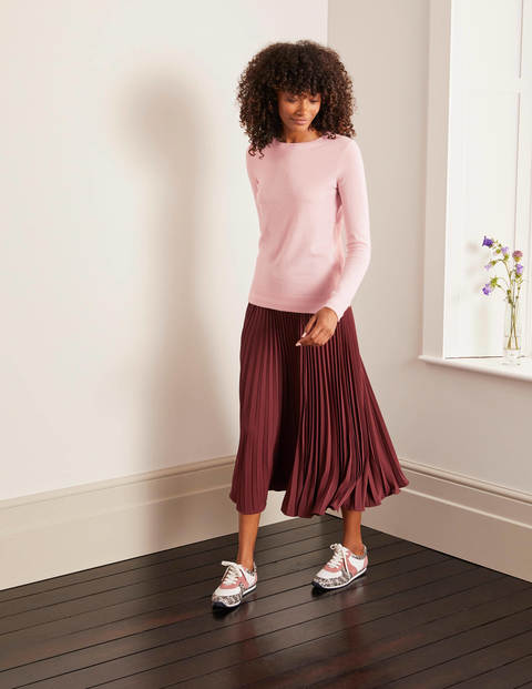 Cashmere Crew Neck Sweater - Milkshake Cashmere Crew Neck Sweater - Milkshake