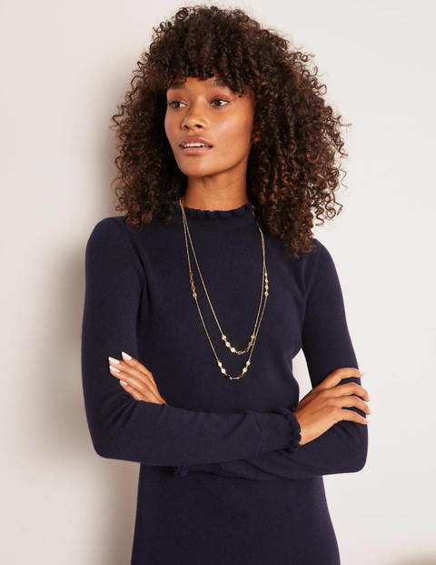 Lara Knitted Dress - Navy Lara Knitted Dress - Navy