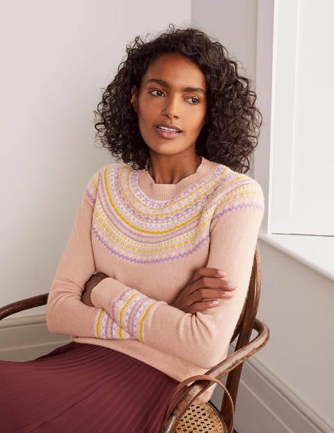 Aberdeen Fair Isle Jumper - Milkshake Aberdeen Fair Isle Jumper - Milkshake