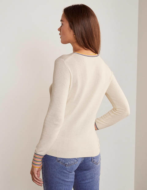 Marlborough Henley Jumper - Ivory Marlborough Henley Jumper - Ivory