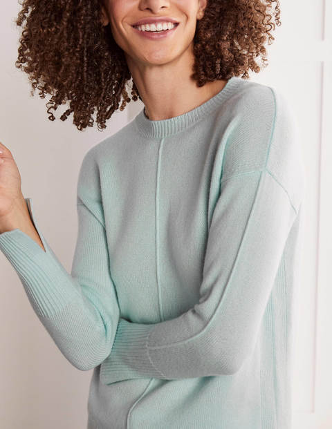 Derby Lockerer Kaschmirpullover - Glasblau Derby Lockerer Kaschmirpullover - Glasblau