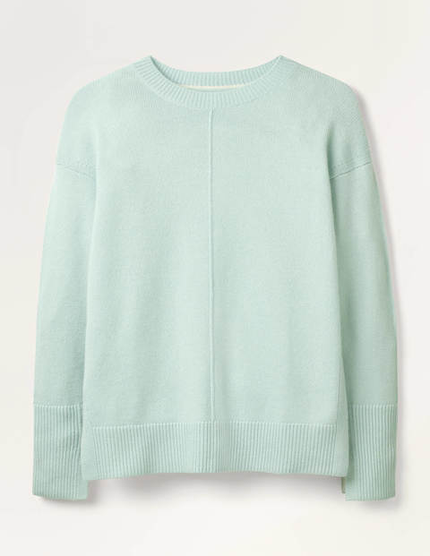 Derby Lockerer Kaschmirpullover - Glasblau Derby Lockerer Kaschmirpullover - Glasblau
