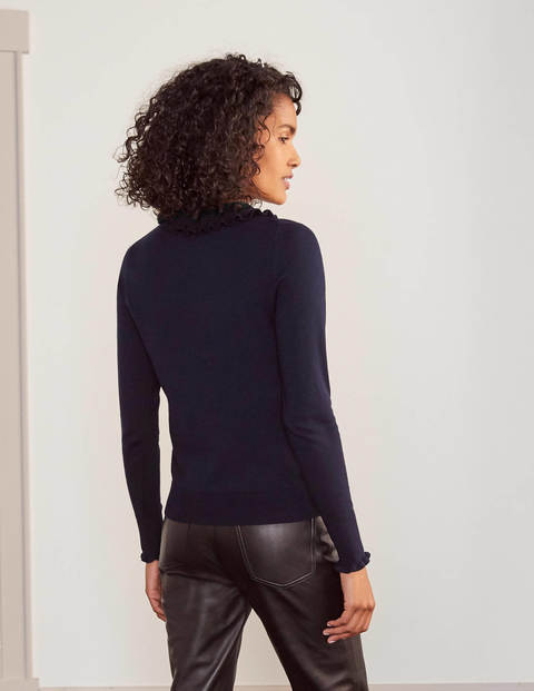 Blakenham Pullover mit Rüschen - Navy Blakenham Pullover mit Rüschen - Navy