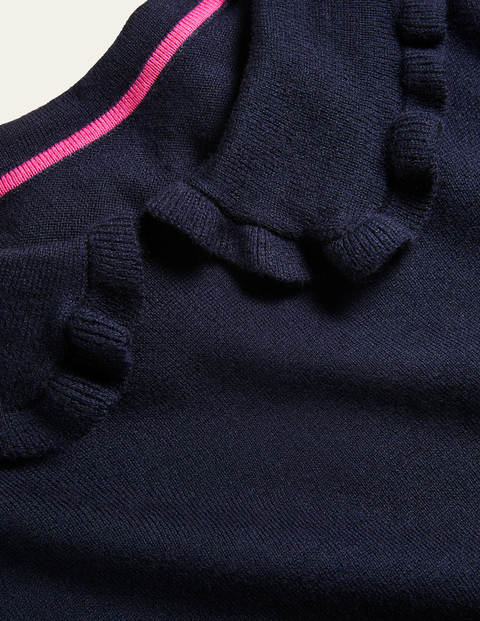 Blakenham Pullover mit Rüschen - Navy Blakenham Pullover mit Rüschen - Navy