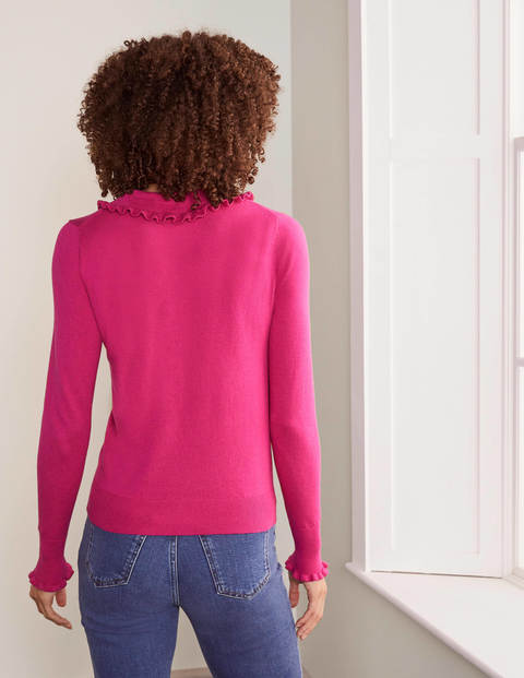 Blakenham Frill Jumper - Pink Flambe Blakenham Frill Jumper - Pink Flambe